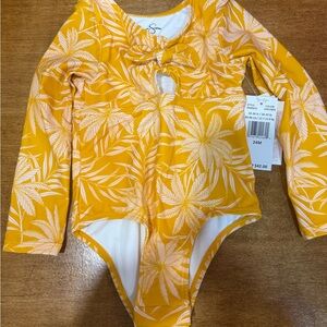 Jessica Simpson Yellow Floral Swimsuit